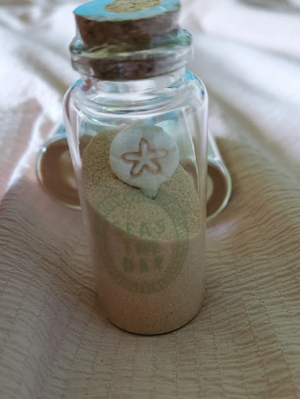 Bullseye Playground Message On A Bottle Beach Sand And Shell Mini Decorative